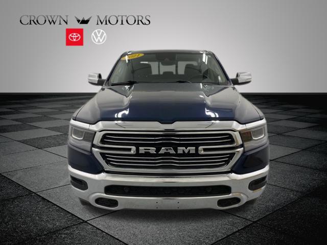Used 2021 RAM Ram 1500 Pickup Laramie with VIN 1C6SRFJT6MN517958 for sale in Holland, MI